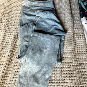 Set of two lululemon fast and free crop running leggings